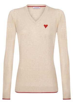 V-NECK - Trui - beige