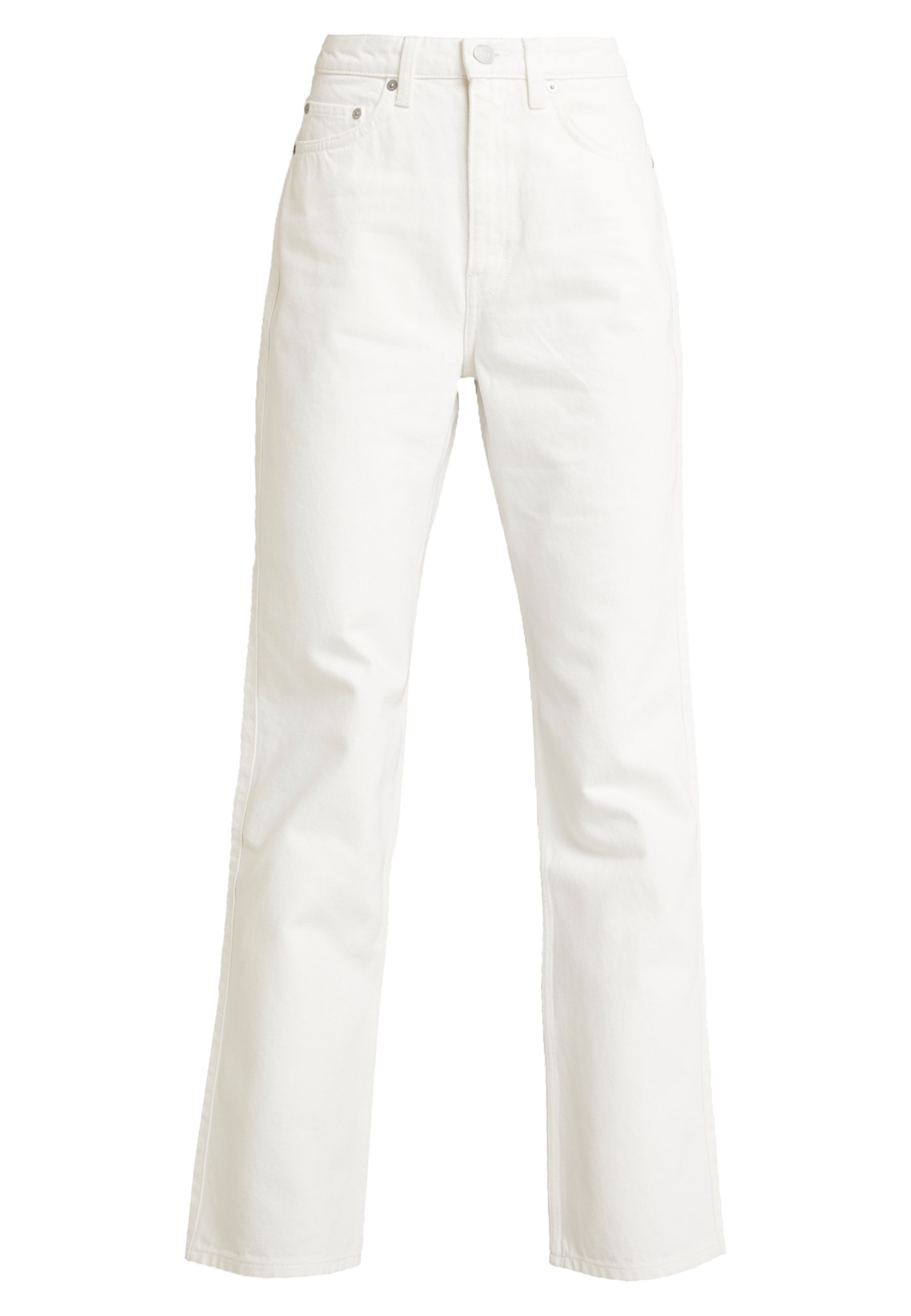 weekday row white jeans