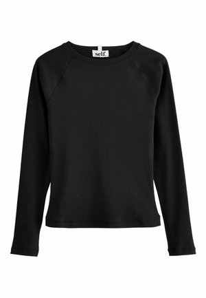REGULAR FIT- LONG SLEEVE  - Long sleeved top - black