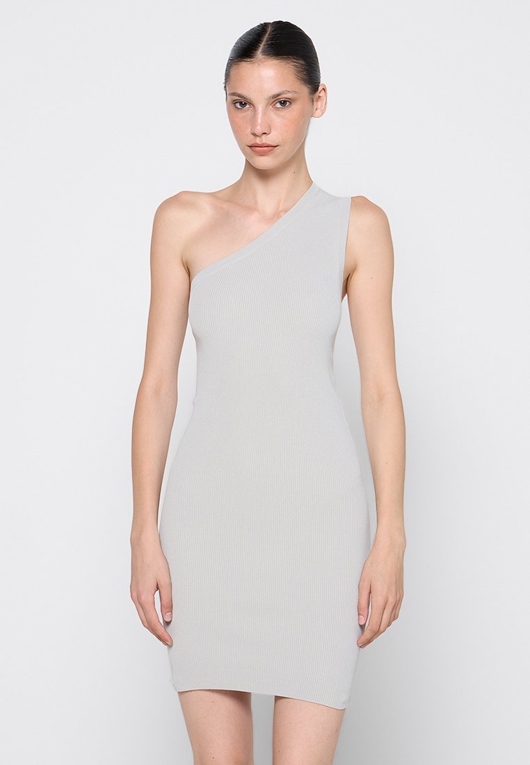 Iro Gebreide jurk lichtgrijs Iro Gebreide jurk lichtgrijs