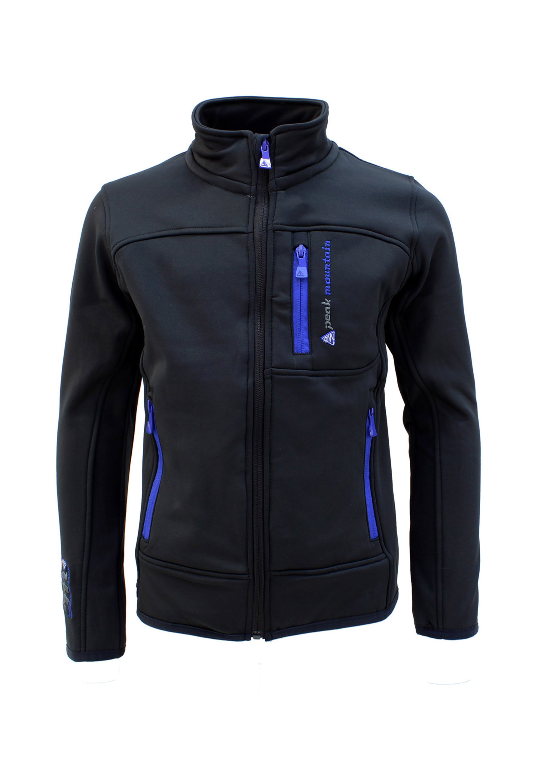 Veste Homme Peak Mountain Carain - 100% Polyamide, à Capuche, Manches Longues, Fermeture éclair, Légère Et Pratique