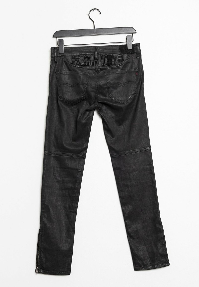 Replay Wax Coated Trousers Replay Slim Fit Jeans Black (Pre-owned