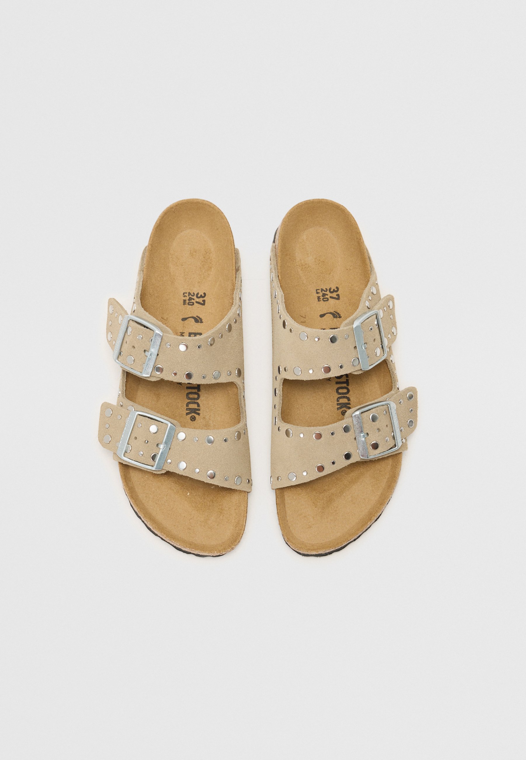 Birkenstock ARIZONA BF REGULAR UNISEX - Sandale - stone coin/gri