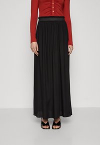 ONLY Tall - ONLVENEDIG LIFE LONG SKIRT - Maxirok - black Miniatuurafbeelding 1