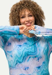 Ulla Popken Langarmshirt - light blue