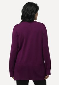Ulla Popken STEHKRAGEN LANGARM - Strickpullover - pink berry