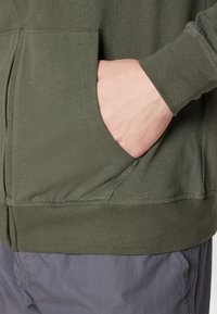 AllSaints BRACE ZIP HOODY - Felpa con zip - dark ivy green
