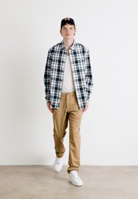 Tommy Hilfiger DENTON PRINTED STRUCTURE - Chino-püksid - safari