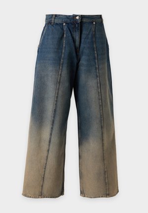 Palm Angels, PLEATS  - Свободни дънки - navy blue/sand