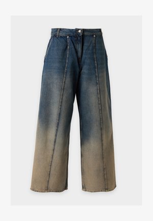 Palm Angels, PLEATS - Свободни дънки - navy blue/sand