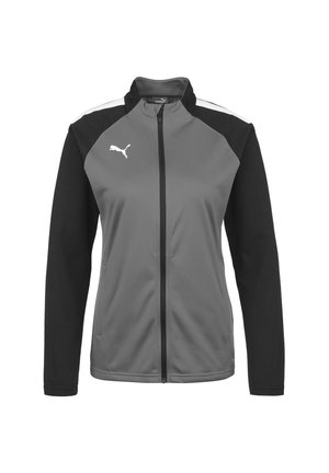 TEAMLIGA - Running jacket - smoked pearl / puma white