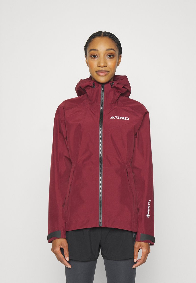 Adidas Terrex XPR GOR PAC JACKET - Vodotesná bunda - shadow red