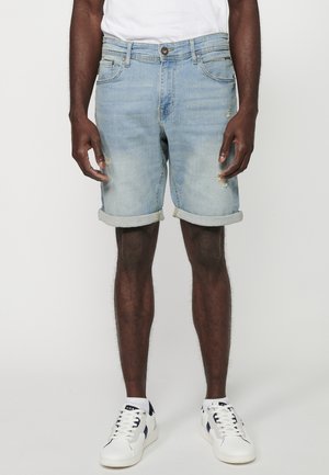 REGULAR FIT  - Jeans Shorts - azul cl   light blue