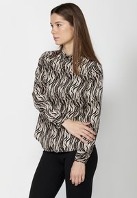 Koroshi LONG SLEEVE - Blúzka so zapínaním na gombíky - marrón
