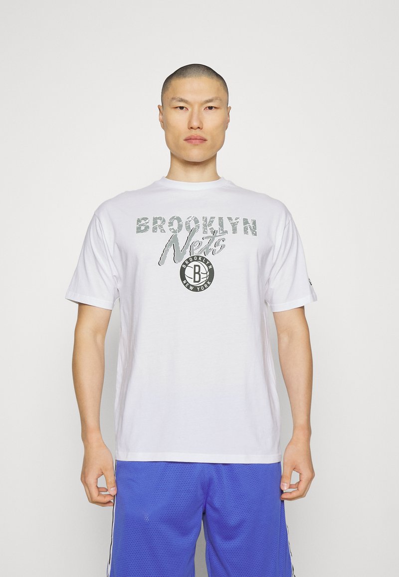 New Era NBA BROOKLYN NETS TEAM SCRIPT OVERSIZE TEE TShirt print
