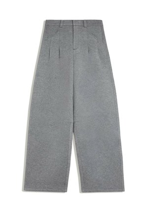 Bershka, BARREL WITH DARTS - TROUSERS - Trousers - grey