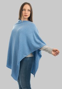 Dalle Piane Cashmere BLEND - Pončo - azzurro
