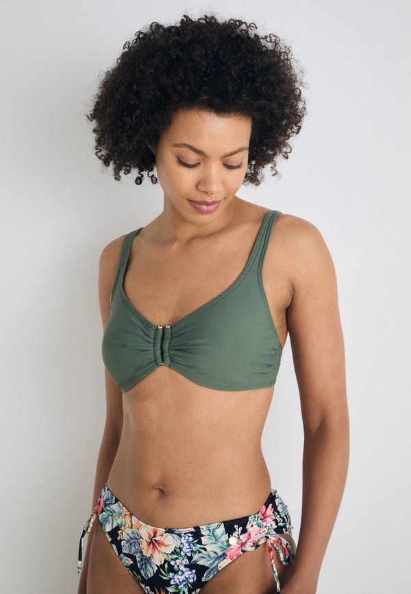 WIRE  - Bikini top - olive3