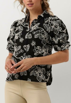 Button-down blouse - zwart