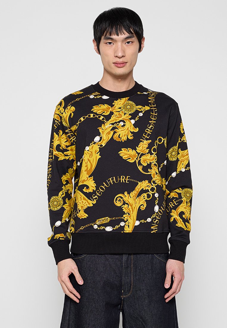 Versace Jeans Couture Sweater gemêleerd zwart