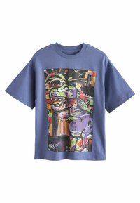 Next - SHORT SLEEVE STANDARD - T-shirts print - blue dino art Miniaturebillede 1