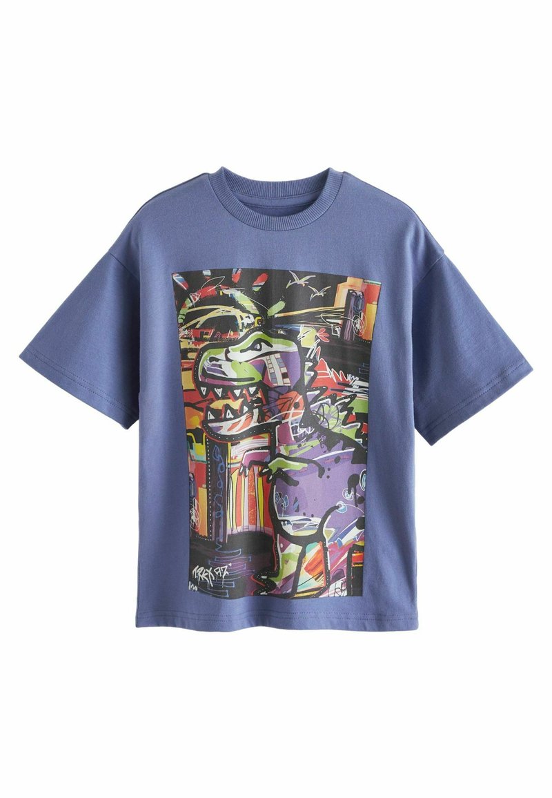 Next SHORT SLEEVE GRAPHIC STANDARD - Tricou cu imprimeu - blue dino art