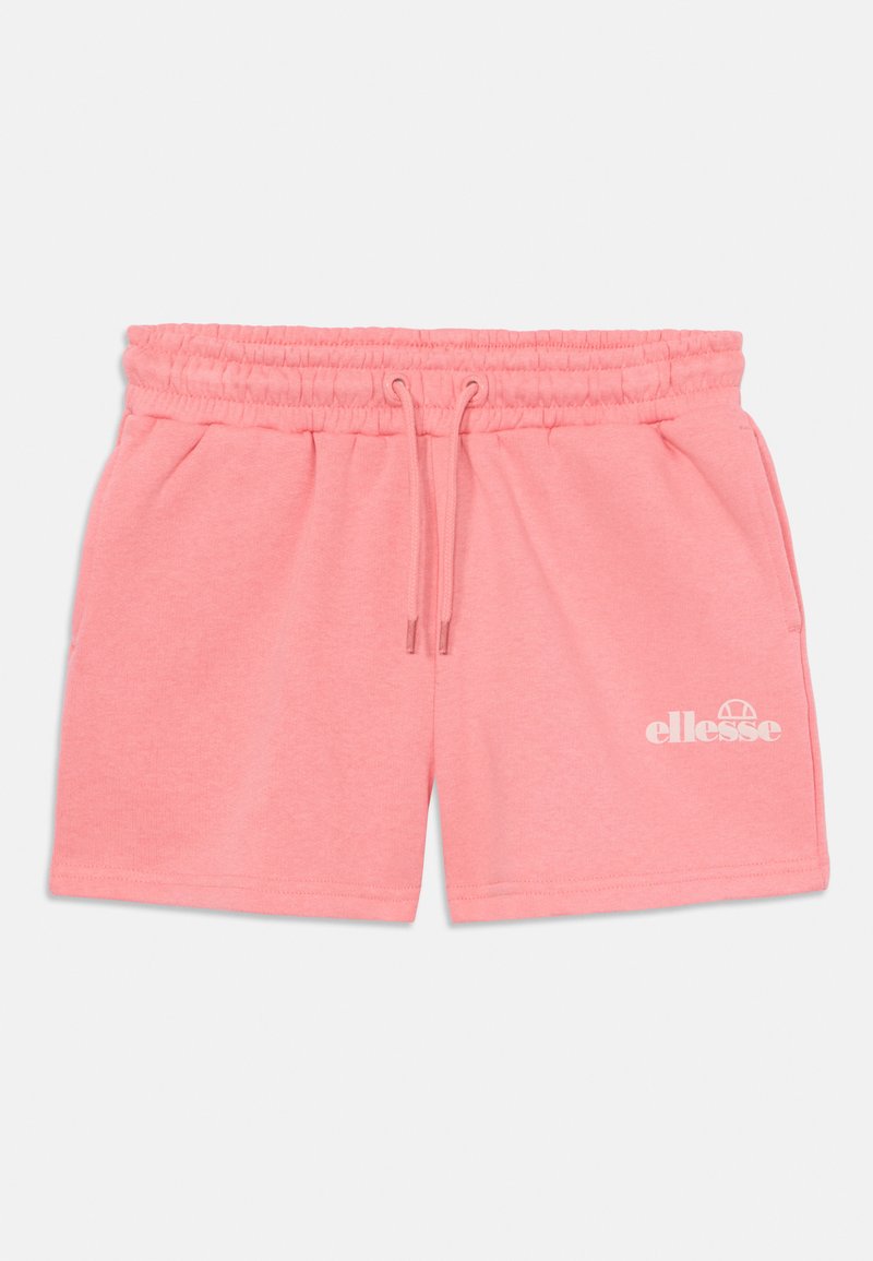 Lette bomullshorts med elastisk livlinje og snøring, utstyrt med sidelommer og en hvit logo nederst til venstre foran.