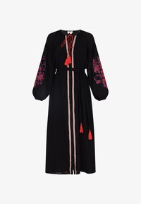 Ausgewählt, schwarz rot