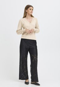 Fransa KATA - Strickpullover - feather gray melange