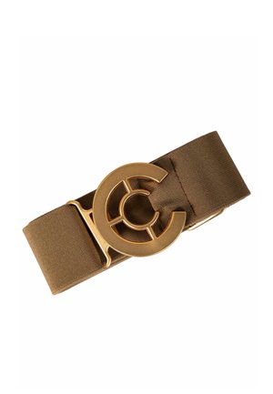 LOGO  - Belt - mocca mousse - gold buckle