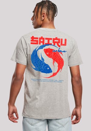 KOI FISH JAPAN STREETSTYLE - Print T-shirt - heather grey