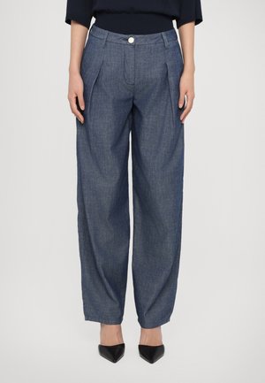 Tygbyxor - medium blue denim