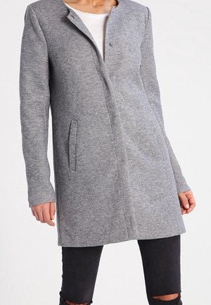 Halflange jas - mottled light grey