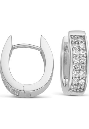 JETTE SILVER CREOLE  - Øreringe - silver-coloured