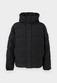 HOODED PUFFER - Vinterjakke - black