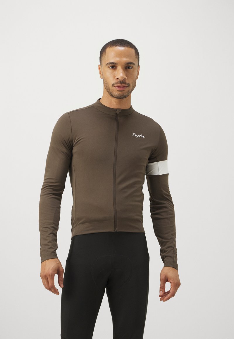 Rapha MENS CORE THERMAL LONG SLEEVE - Μπλούζα ποδηλασίας - deep coffee/white