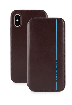COVER IN PELLE RIMB.TA CON PATTA IPHONE ® X E XS - Étui à portable - mahogany
