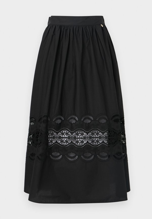 GONNA LONGUET - Maxi skirt - nero3