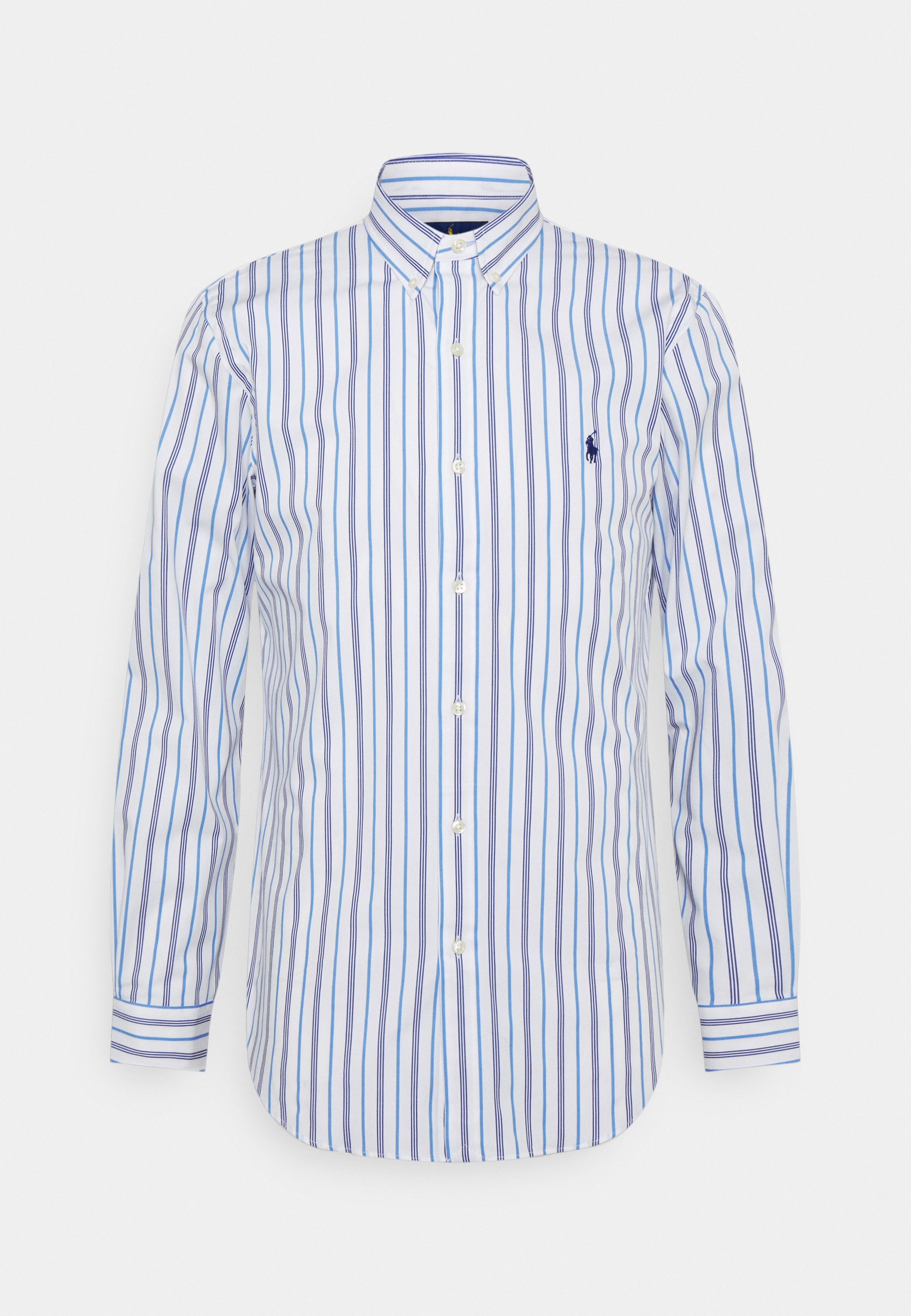 slim fit striped poplin shirt