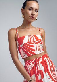 ST MRLO WAVE BODICE - Top - red abstract