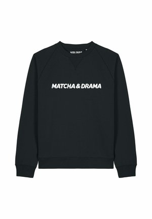 MATCHA DRAMA EMBROIDERY SUPERHEAVY - Sweater - black
