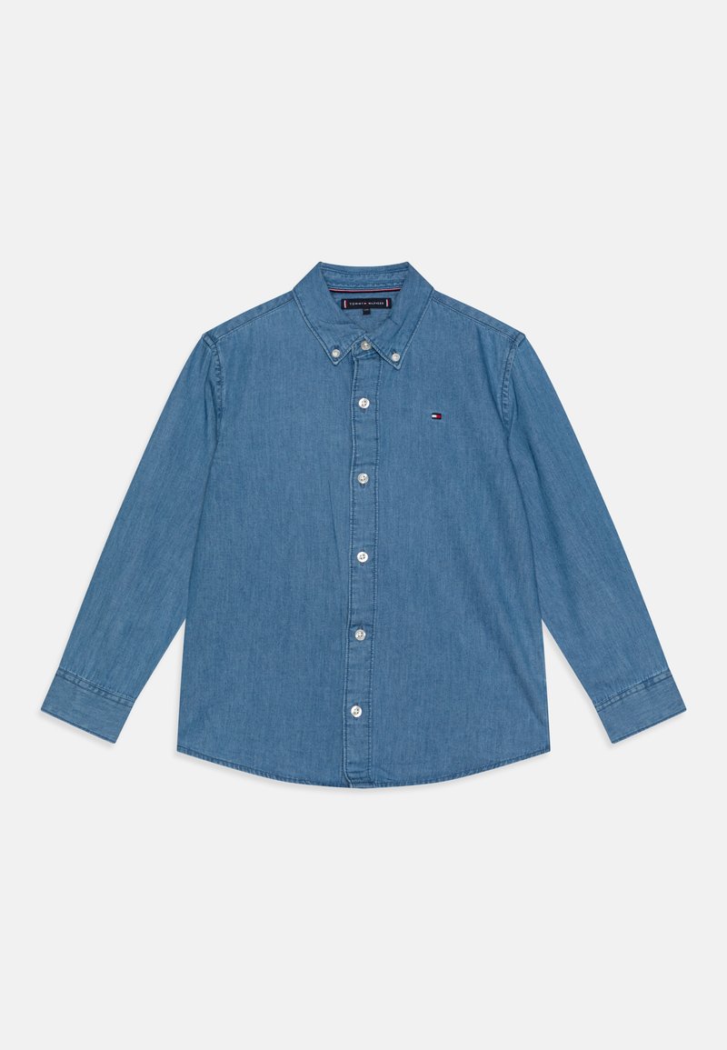 Tommy Hilfiger SHIRT UNISEX - Hemdbluse - denim medium wash