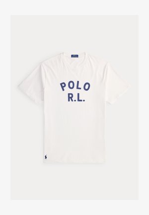 Polo Ralph Lauren Big & Tall, LOGO JERSEY T-SHIRT - T-shirts med print - white