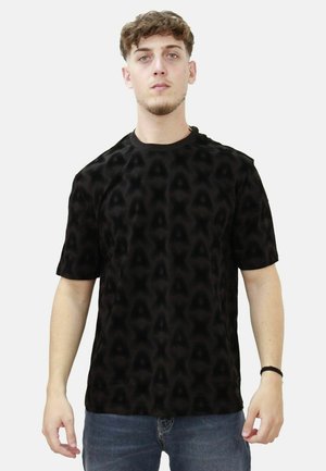 Armani Exchange T-shirt con stampa - nero