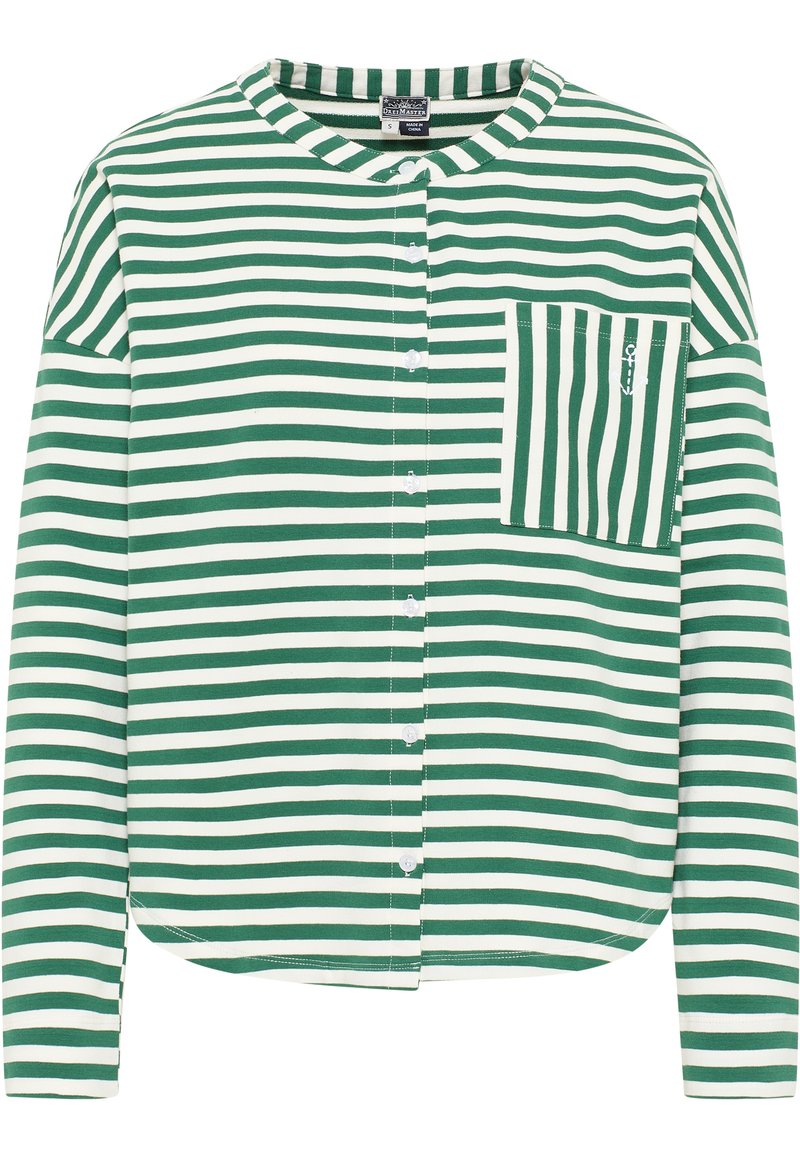 dreimaster Sweater met rits groen