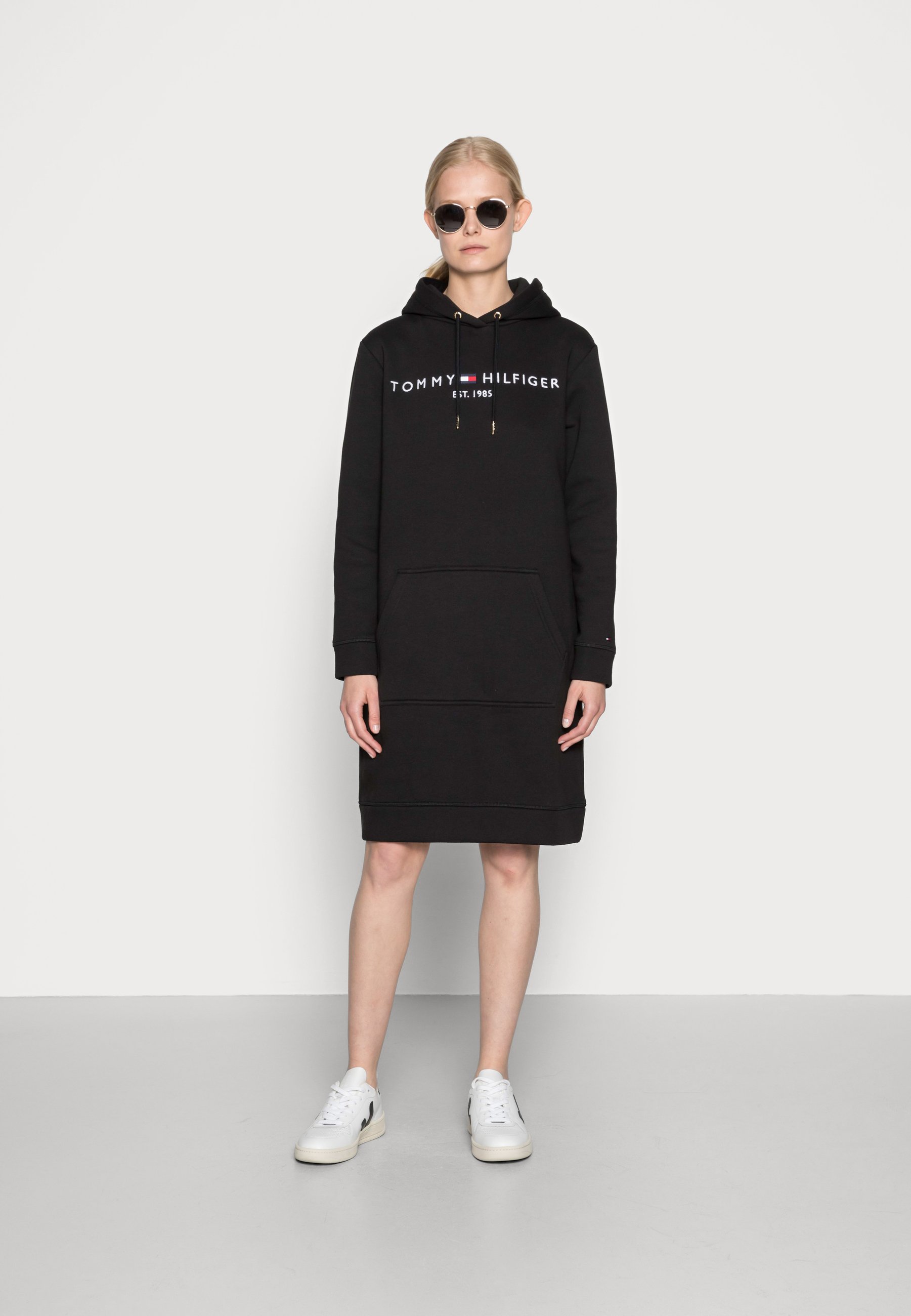 Tommy Hilfiger REGULAR HOODIE DRESS - Vestito estivo - black/nero -  Zalando.it