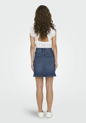JDY, MOON  - Falda de tubo - dark blue denim