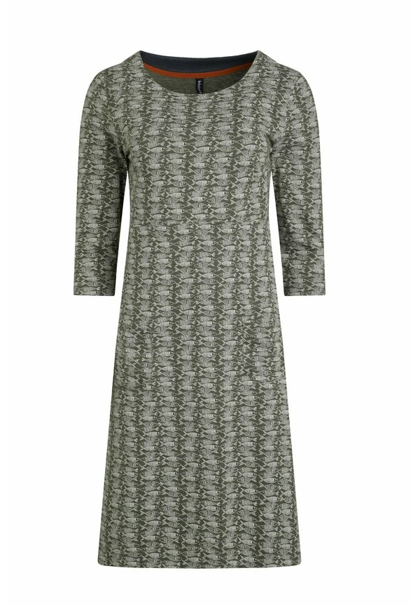 MOONDUST PRINTED - Jersey dress - dark olive2