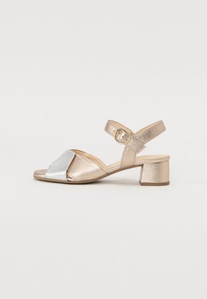 Ankle cuff sandals - gold coloured/silver coloured