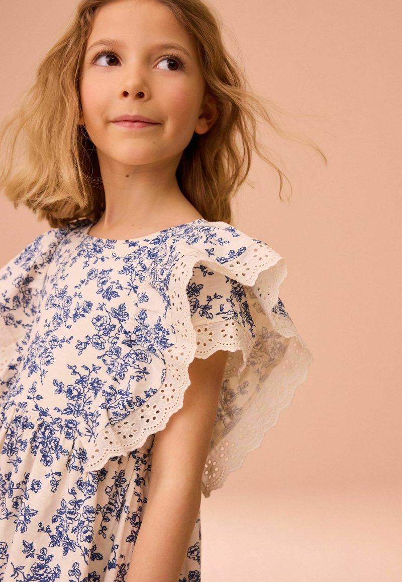 Haut En Dentelle Laura Ashley Couleur Avoine Doublé - Taille S - Manches Longues Col Haut - Neuf Avec étiquettes